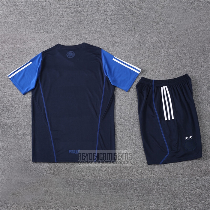 Chandal del Argelia Manga Corta 2023-2024 Azul - Pantalon Corto